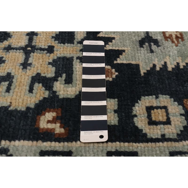 ECARPETGALLERY Hand-knotted Jules Serapi Dark Navy Wool Rug - 7'11 x 10'0