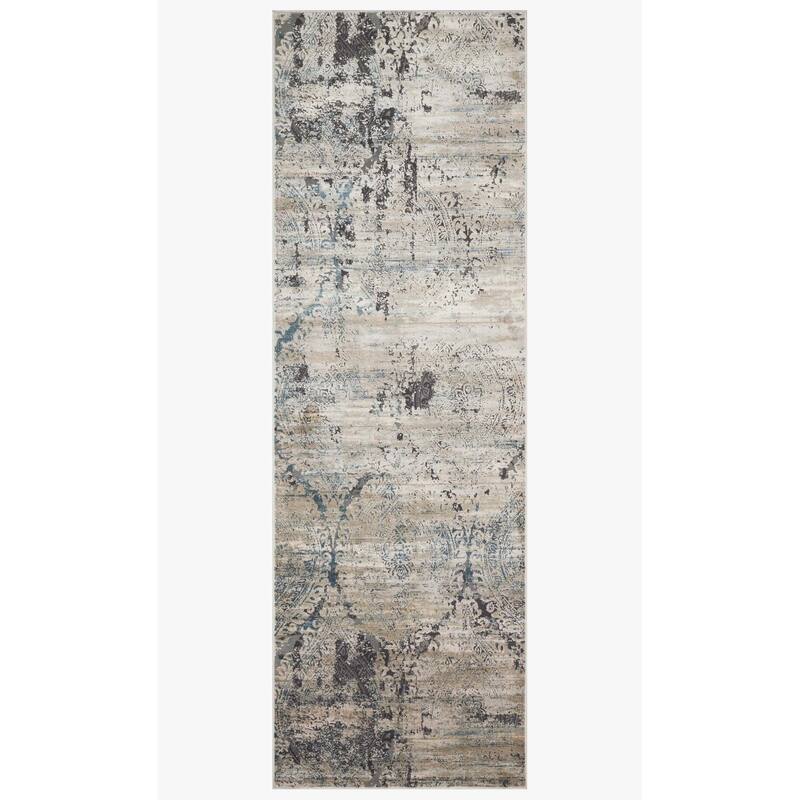 Alexander Home Vintage Glam Modern Distressed Area Rug
