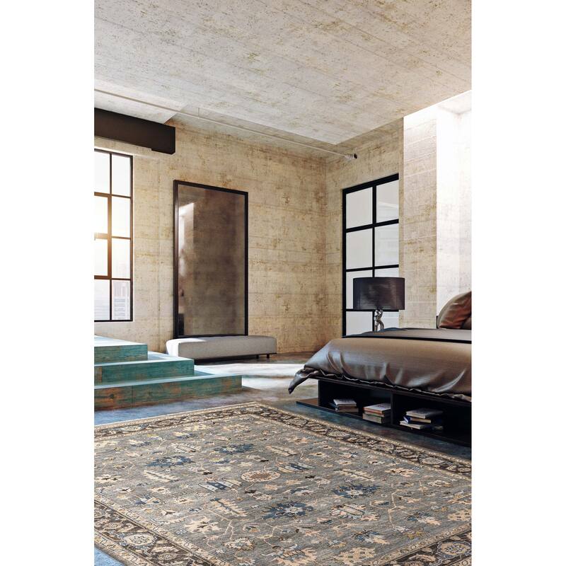 ECARPETGALLERY Hand-knotted Finest Agra Jaipur Teal Wool Rug - 9'3 x 13'1