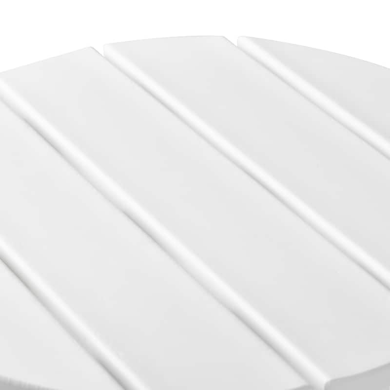 Polytrends Altura Eco-friendly All Weather Round 18" Side Table