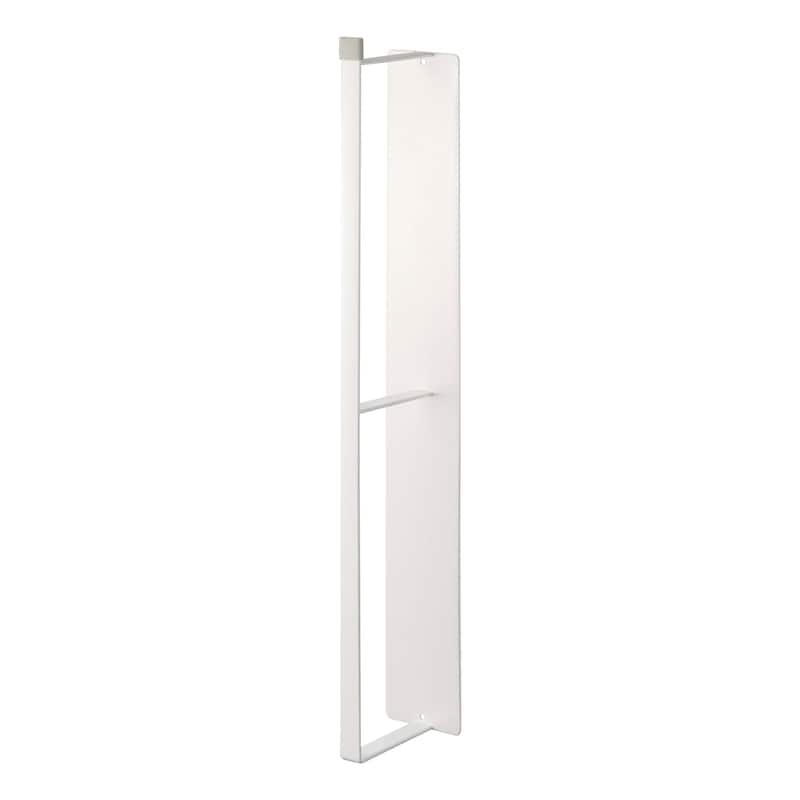 Yamazaki Home Magnetic Clothes Hanger Organizer, Steel, Holds 8.25 lbs - L 3.35 x W 2.36 x H 18.11 inches - White - White