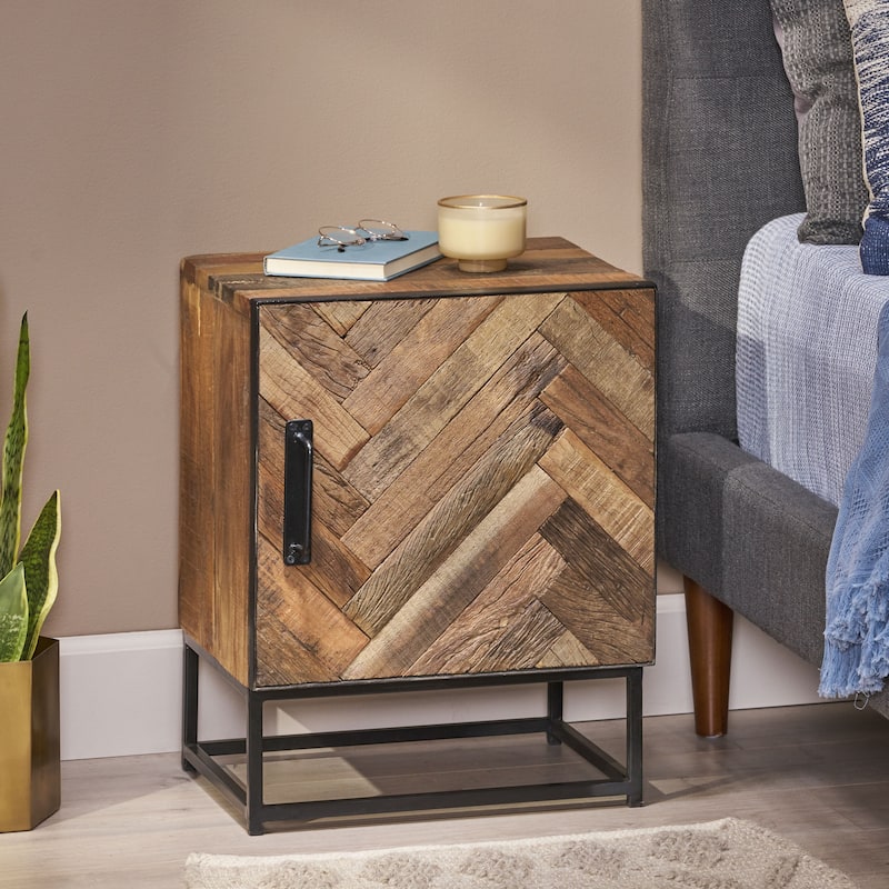 Richmond Recycled Wood Night Stand by Christopher Knight Home