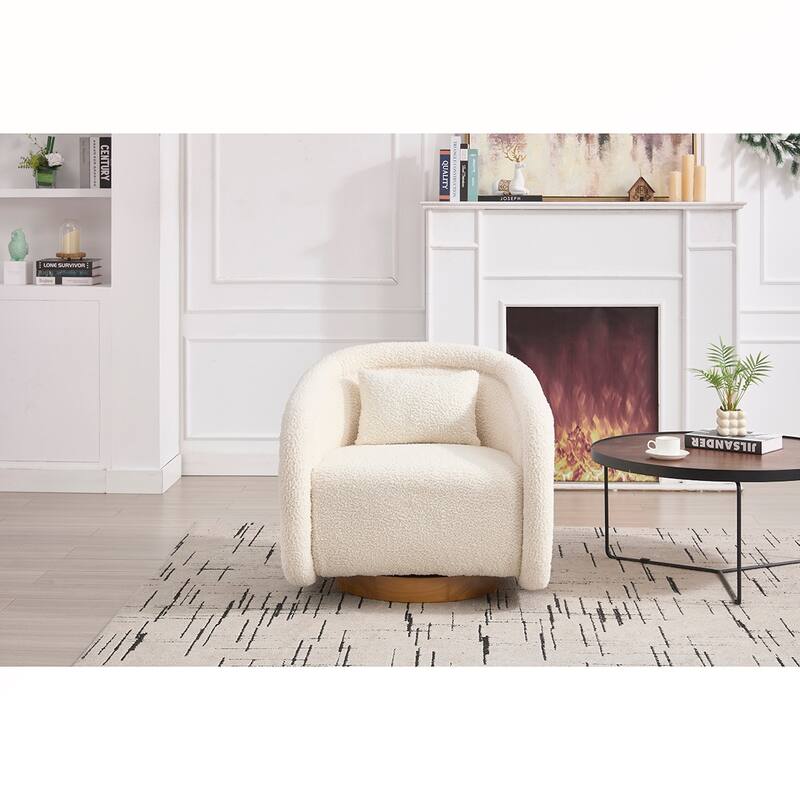 360-degree Teddy Swivel Barrel Chair