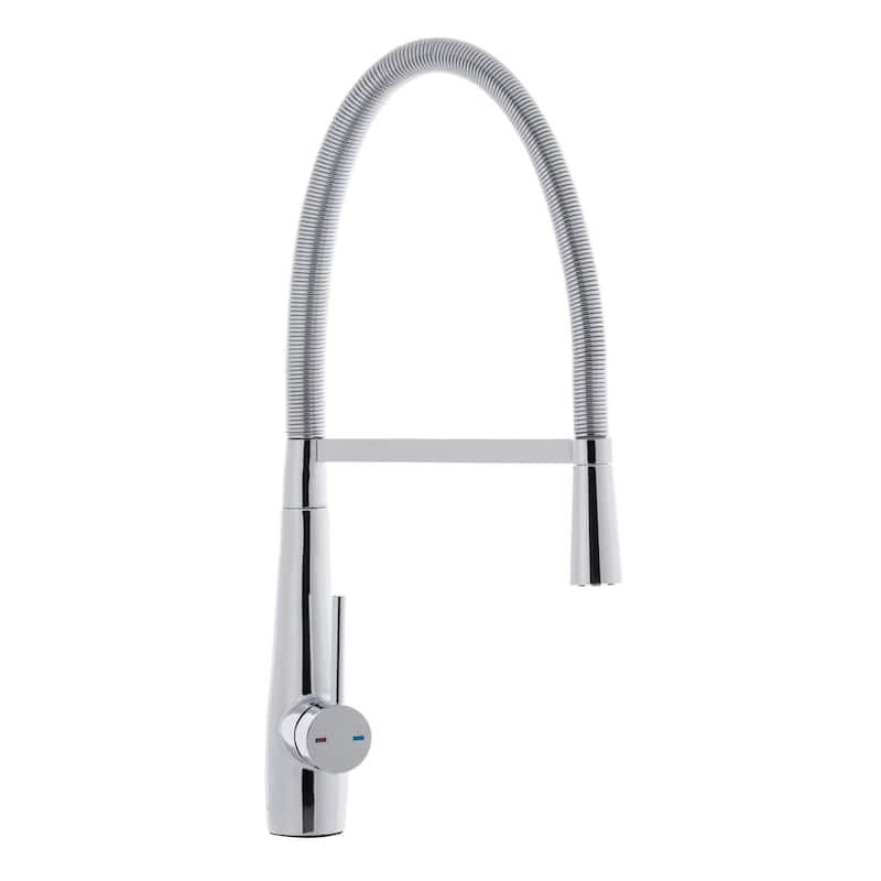 SAFAVIEH Solea Rhapsody Stainless Steel Dual Function Pull-Down Spray Kitchen Faucet - 9.9" x 4.1" x 19.5"
