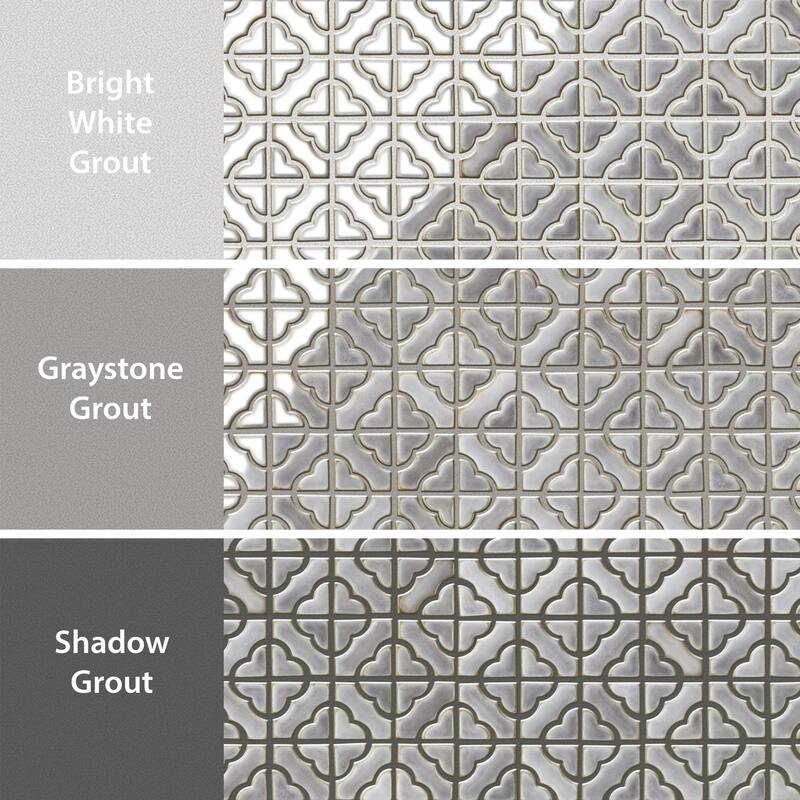 Merola Tile Hudson Tower Grey Eye 12" x 12" Porcelain Mosaic Floor and Wall Tile