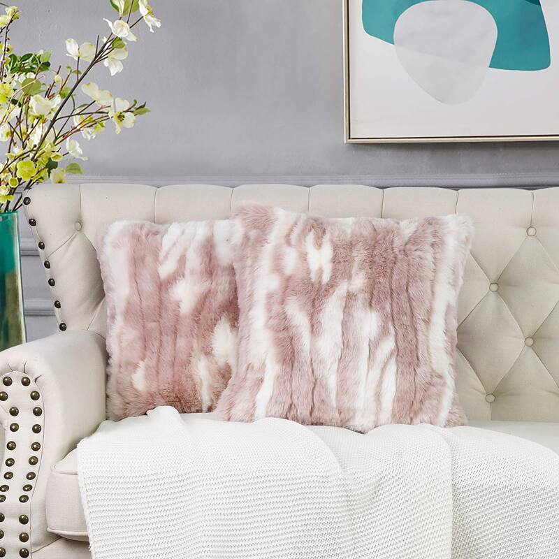 Jacquard FauxFur 2 Piece Set Pillow Shell