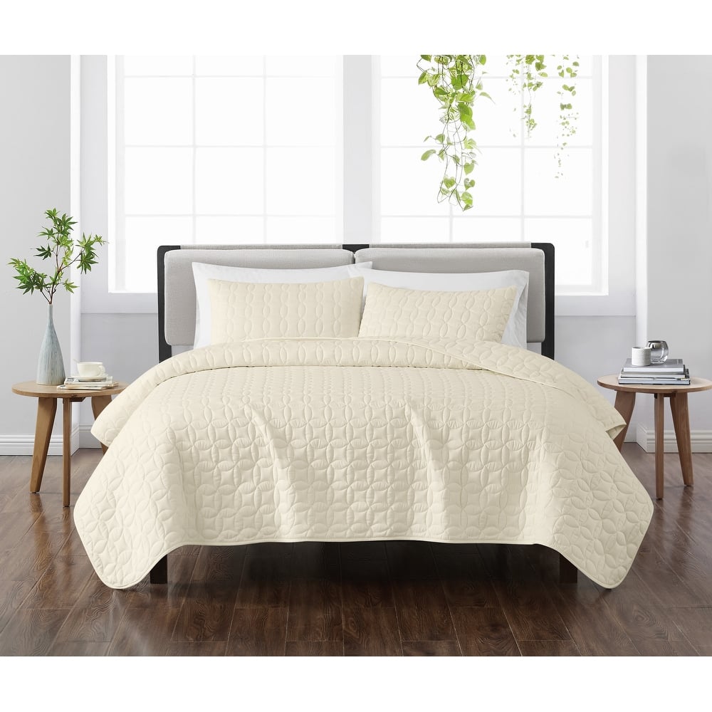 Cannon Geo Circle Solid Quilt Set