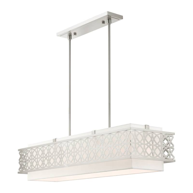 Livex Lighting Calinda 6 Light 40" Wide Linear Chandelier