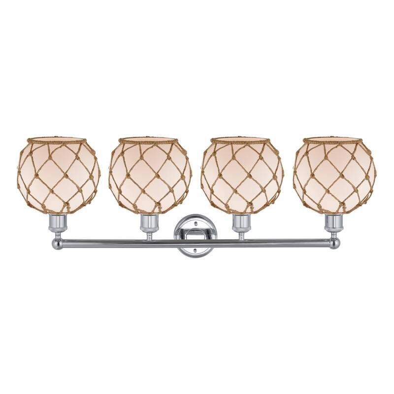 Innovations Lighting Endless Possibilities Edison - Farmhouse Rope - 4 Light 35" Bath Vanity Light