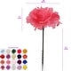Hot Pink Silk Carnation Picks-DIY Decor-100 Bulk-3.5