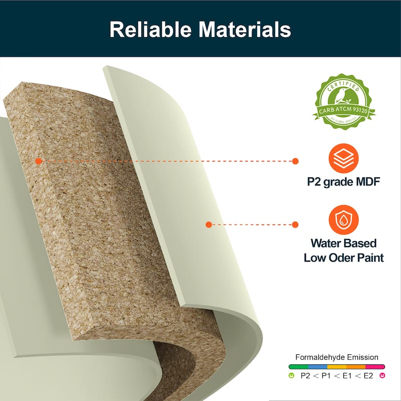 Modern 3-Drawer Wooden Nightstand, Tall & Narrow