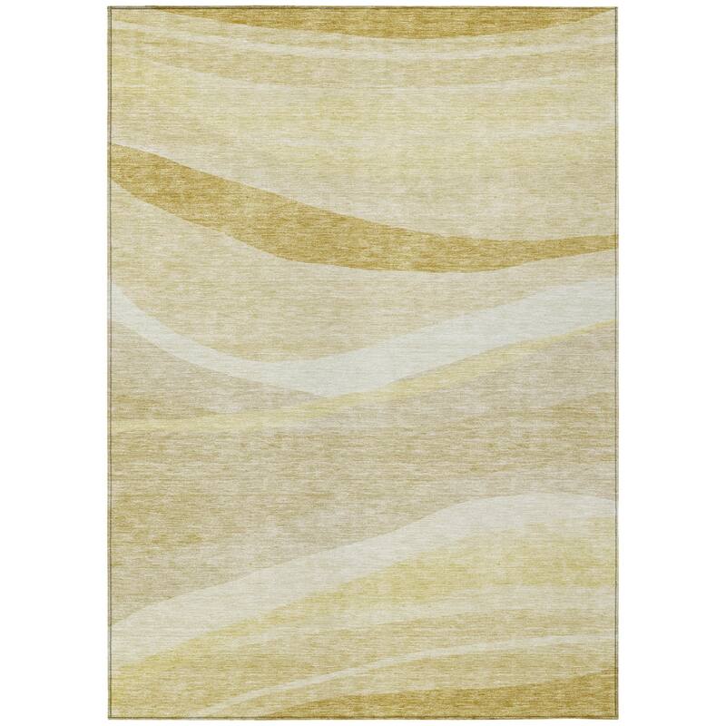 HomeRoots Abstract Transitional Rectangle Outdoor Rug