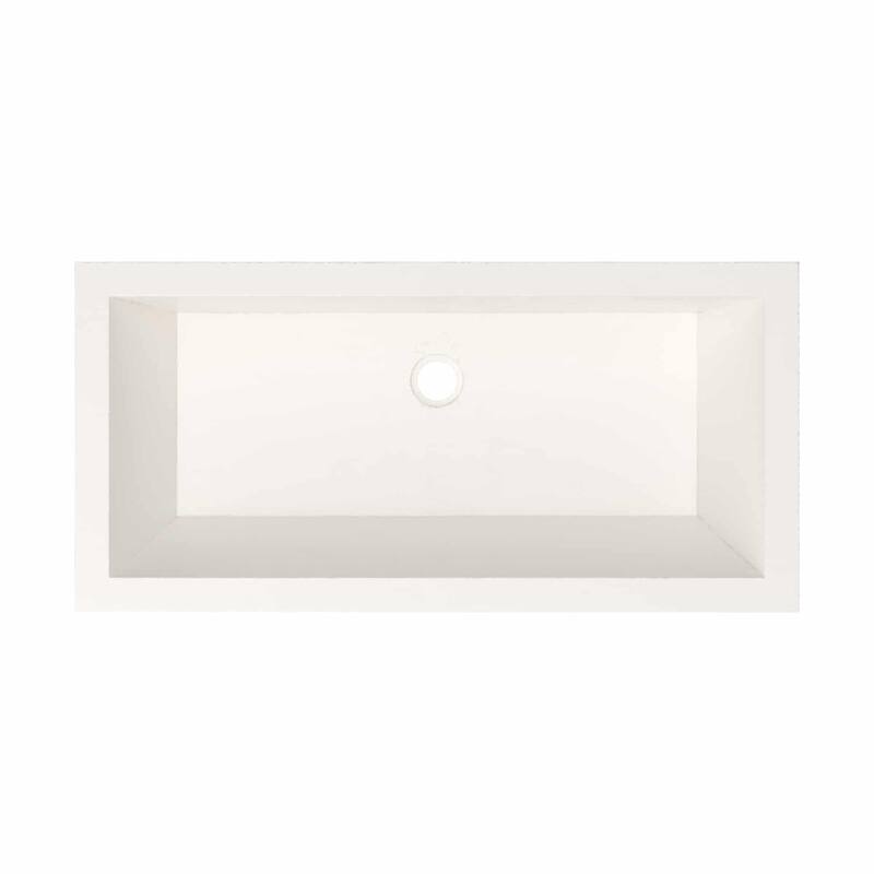 Native Trails NSL3115 NativeStone 31" Rectangular Concrete Undermount