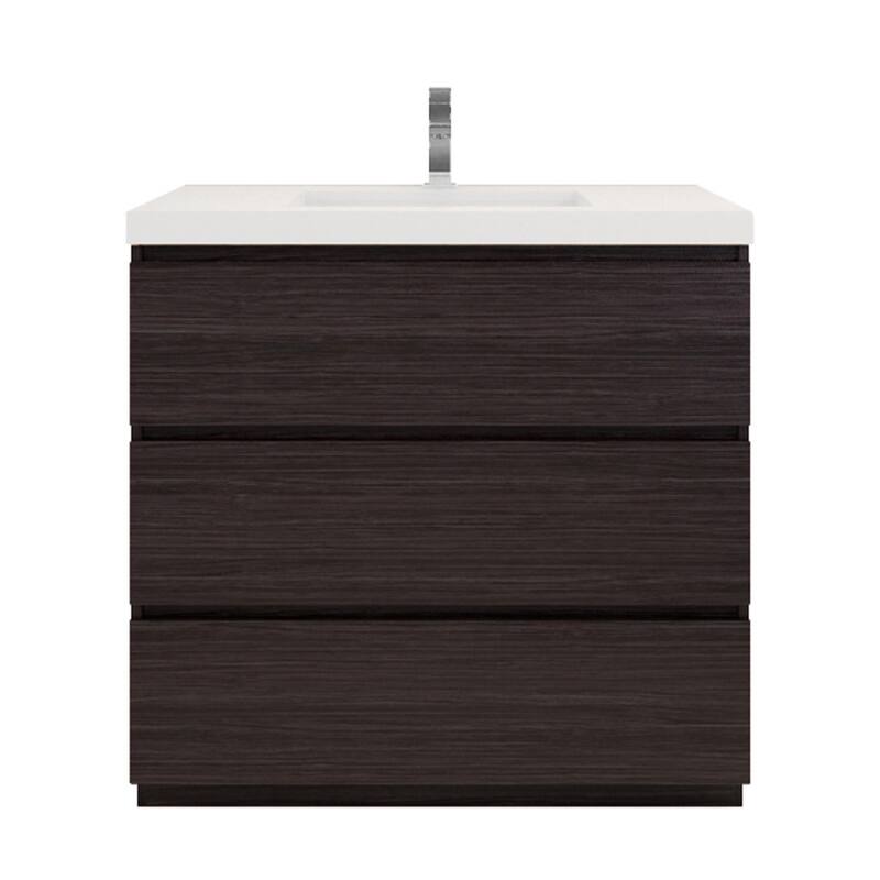 Aron 36'' Freestanding Vanity with Reinforced Acrylic Sink