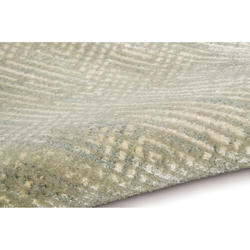 Calvin Klein Home Maya Modern Vintage Grey Beige Area Rug
