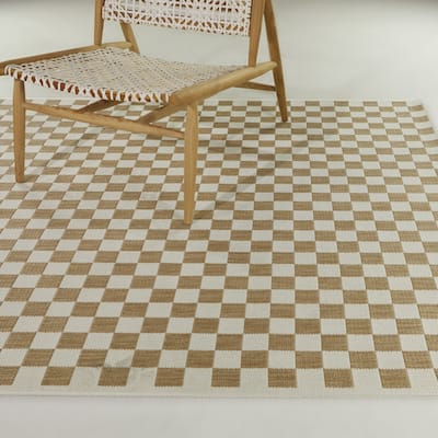 Rupert Checkered Patio Indoor/Outdoor Area Rug