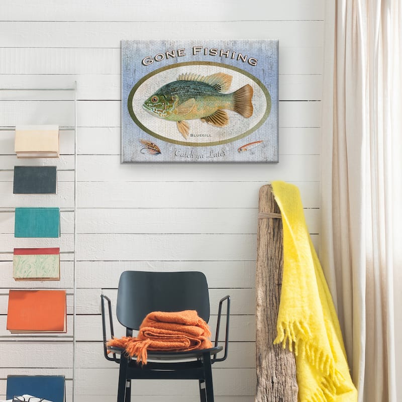 Gone Fishing by Suzanne Cruise Creative Services Canvas Art Print