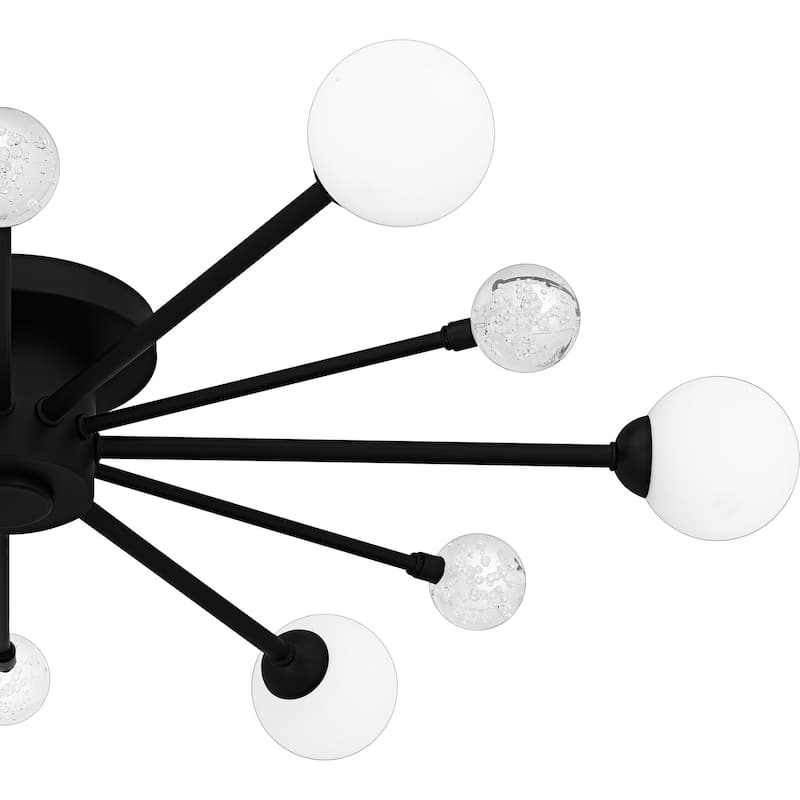 Combe 6-Light Matte Black Semi-Flush Mount