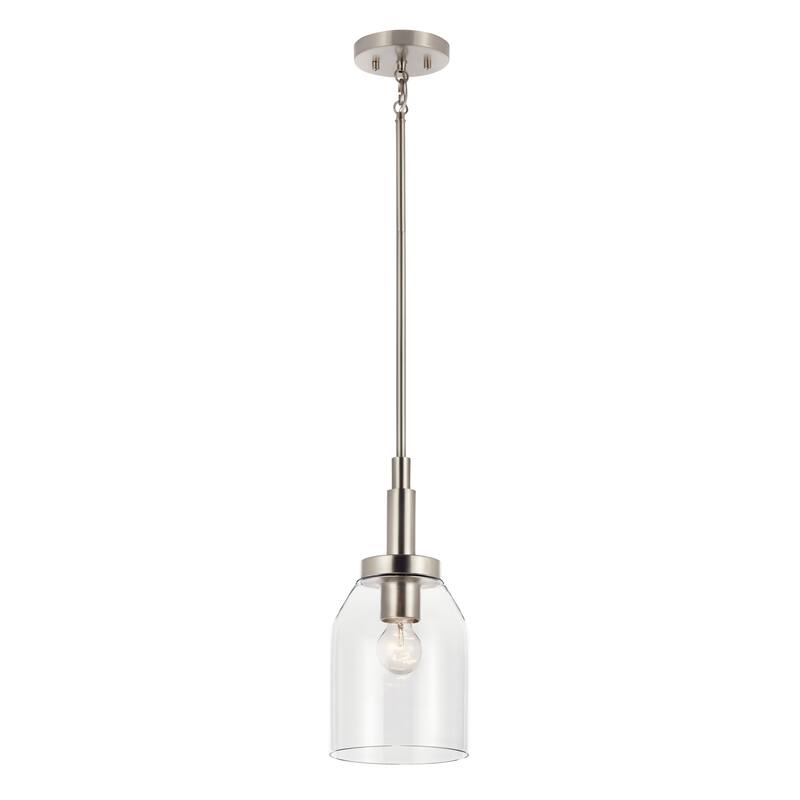 Kichler Lighting Madden 1-Light Mini Pendant Light - Brushed Nickel - 15 in