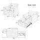 preview thumbnail 7 of 23, Roomfitters Convertible Sofa Bed, 3 in 1 Sleeper Chair with Adjustable Backrest and Thick Cushions, Linen Frame