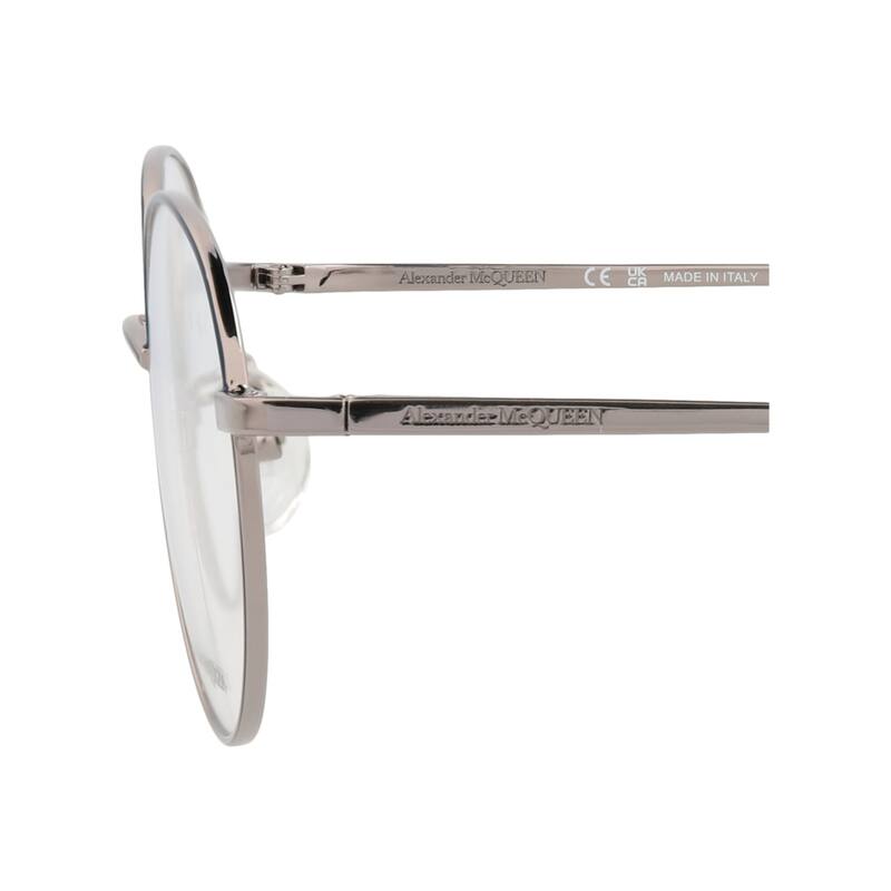 Alexander McQueen Round-Frame Metal Optical Frames