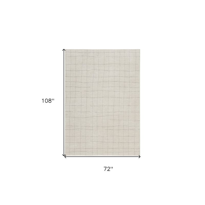 HomeRoots Abstract Scandinavian Rectangle Area Rug