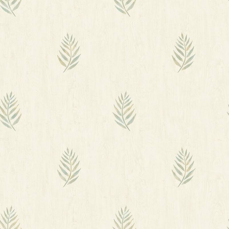 Chesapeake Vista Olive Leaf Wallpaper - 20.5in x 396in x 0.025in