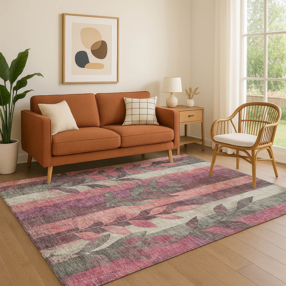 Premium Washable Super Soft Modern Floral Mayfield Rug