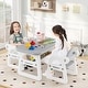 preview thumbnail 6 of 28, Costway 3-Piece Kids Table and Chair Set Toddler Activity Study Desk - See Details