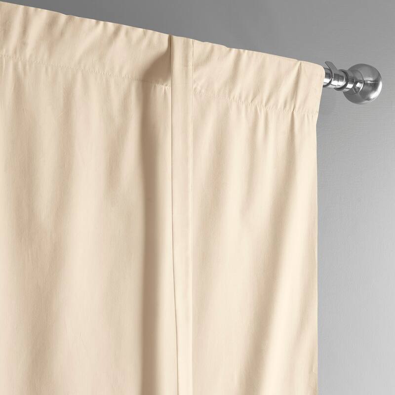 Exclusive Fabrics Solid Cotton Tie-Up Window Shade (1 Panel)