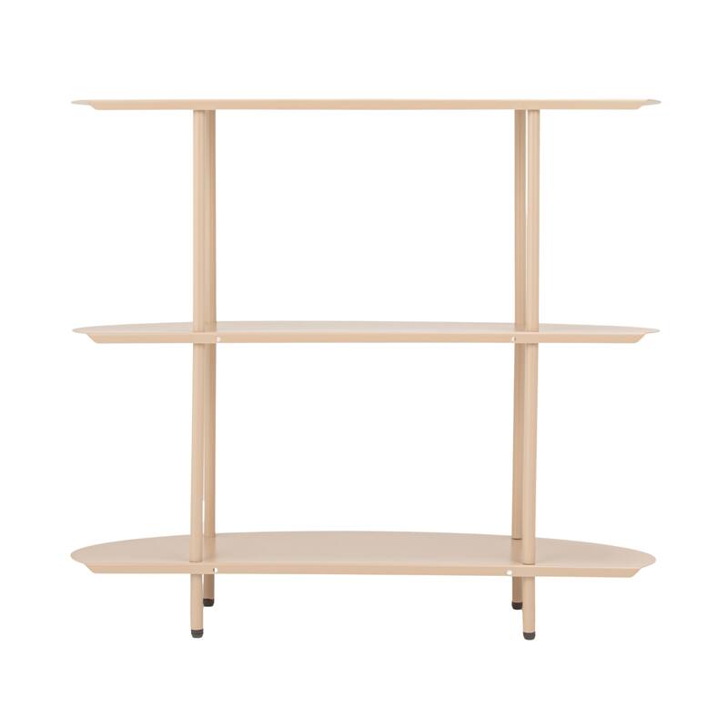 Curved Metal 3-Tier Shelf