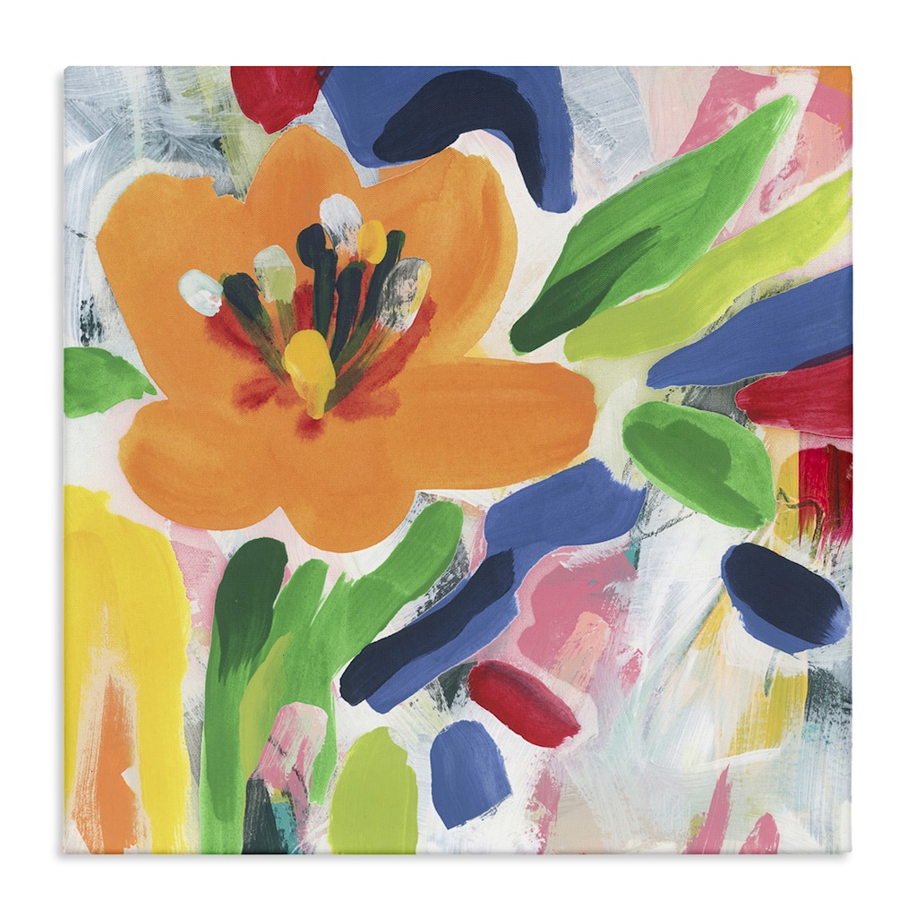 Stupell Blossoms in Rich Hues Canvas Wall Art Design By June Erica Vess