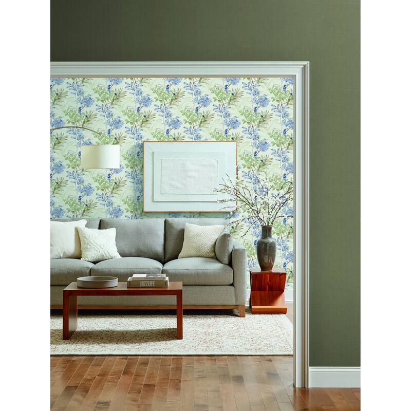 Salinas, Handpainted Songbird 27 In X 27 Ft = 60.8 Sq Ft Wallpaper