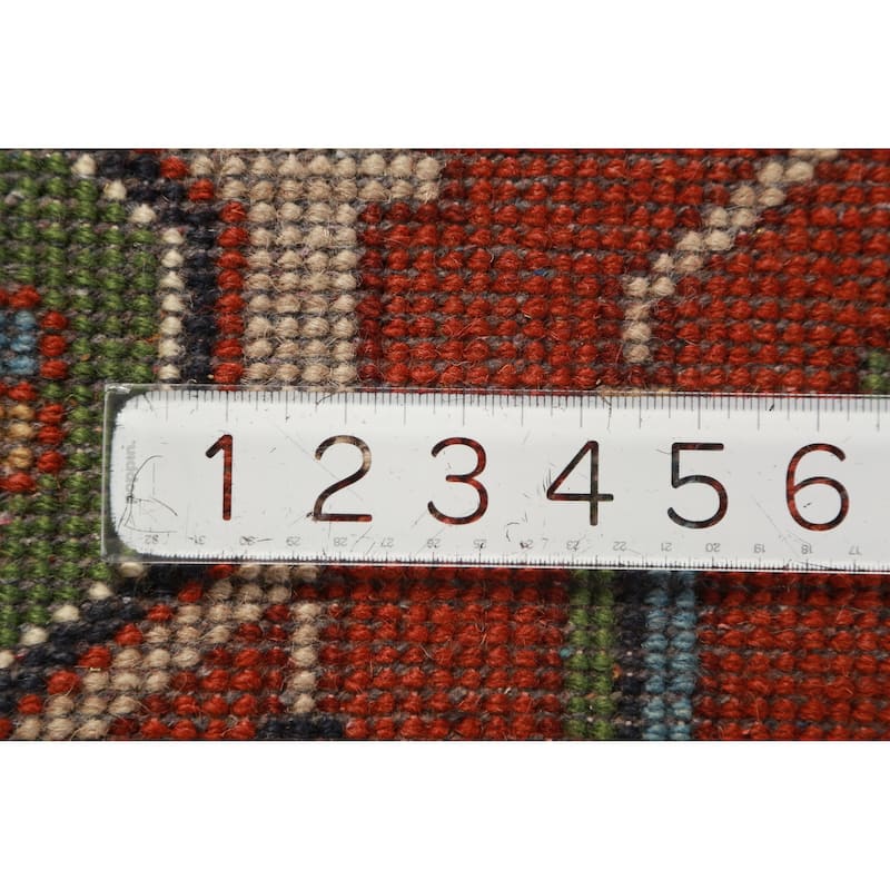 Medallion Heriz Serapi Indian Large Rug Handmade Wool Carpet - 9'11" x 13'10"