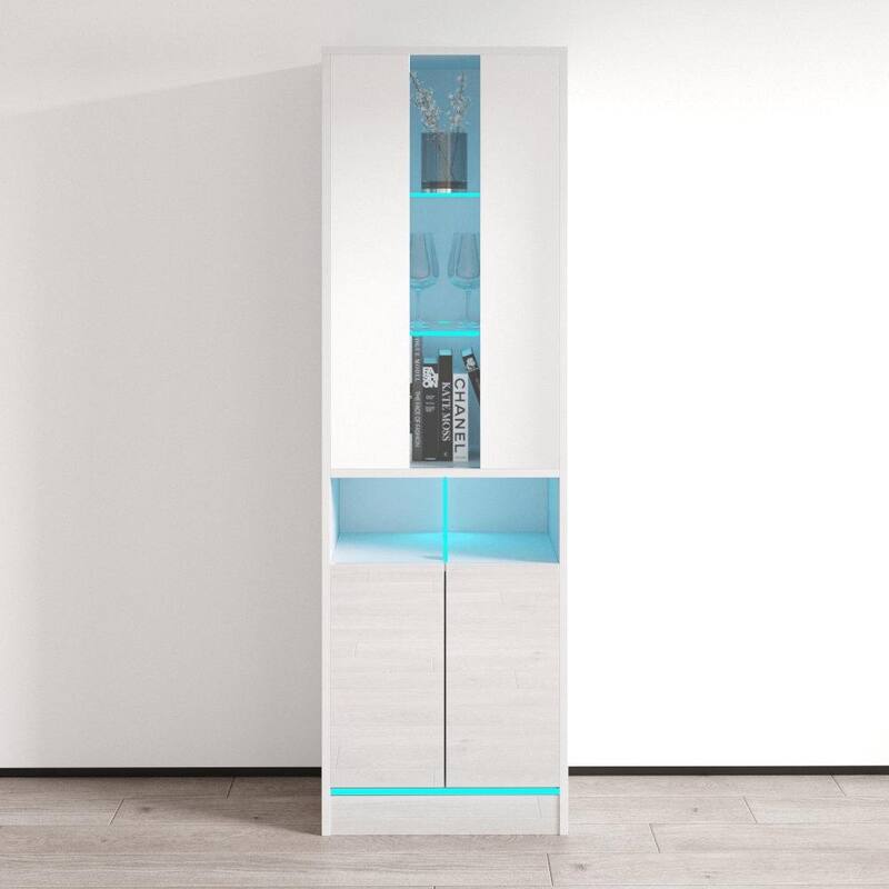 Disparo 01 22" Bookcase - 70.9" H x 22" W x 15.7" D - White