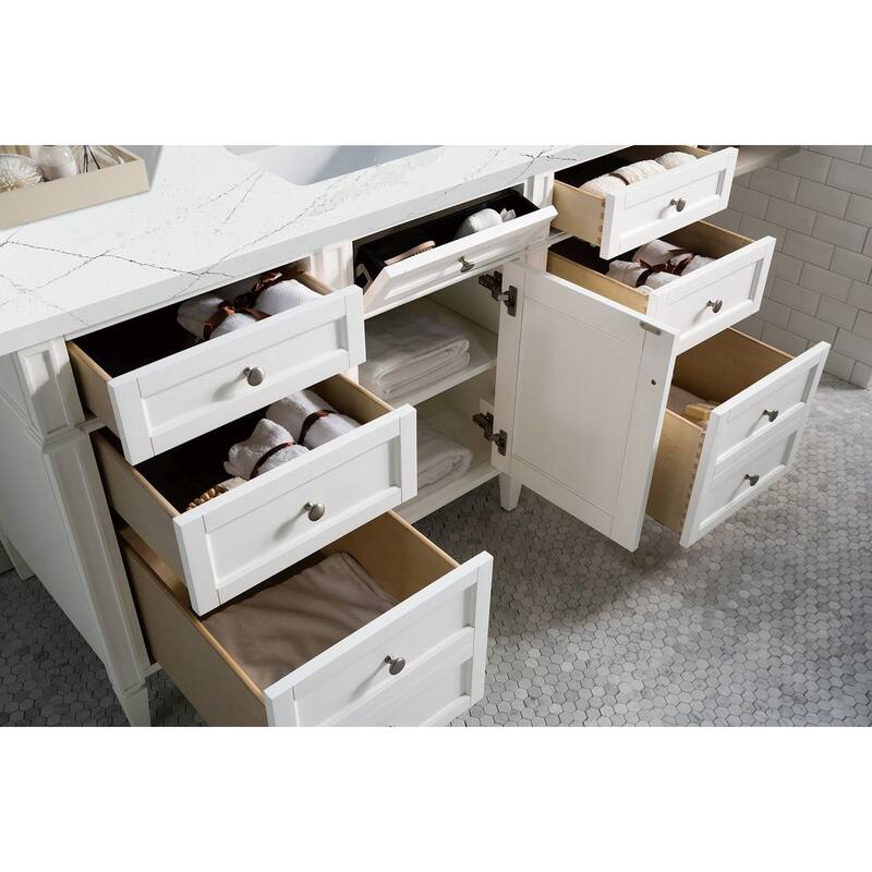 James Martin Vanities 650-V60S-FENC Brittany 60" Free Standing Single