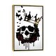 preview thumbnail 4 of 7, iCanvas "El Rey de la Muerte" by Nicklas Gustafsson Framed Gold - 26x18