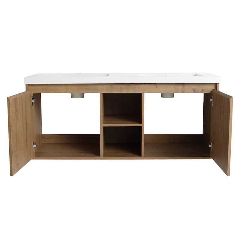 Topcraft Wall-Mounted Bathroom Vanity With Sink