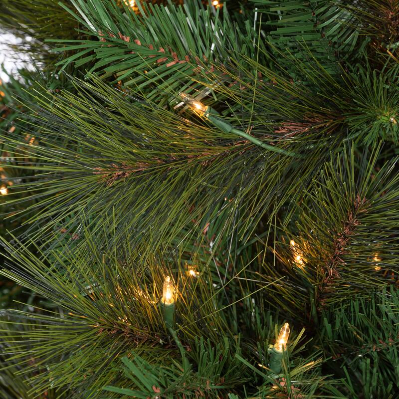 9 ft. Pre Lit Clear UL Hard Needle Baxter Pine