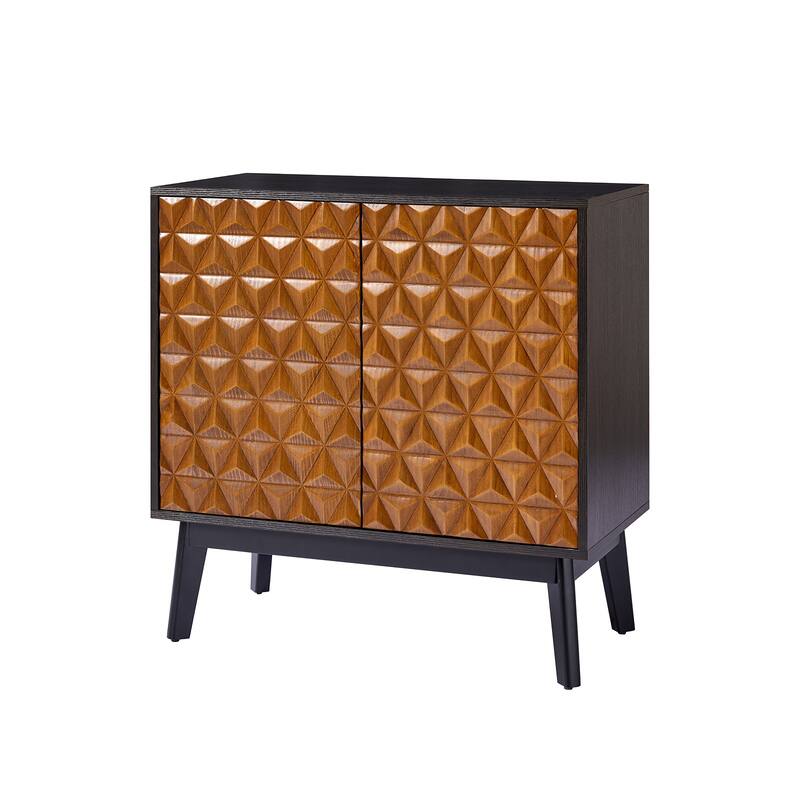 Jakob Modern 2-Solid Door Accent Storage Cabinet Sideboard with Adjustable Shelf by HULALA HOME