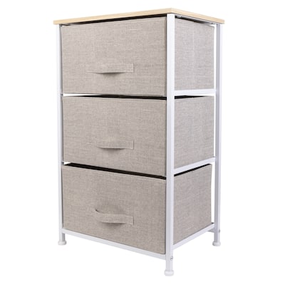 Simplify 3 Drawer Storage Chest in Beige