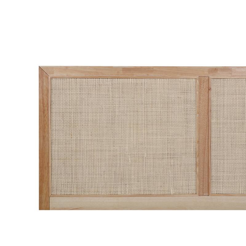 Adlephi Natural Cane Queen Bed