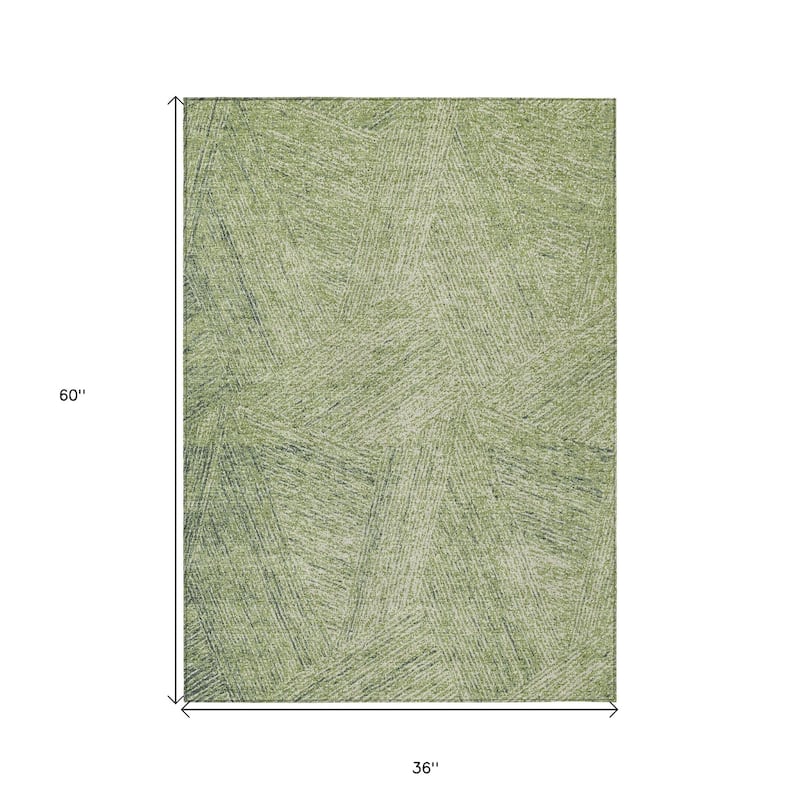 HomeRoots Abstract Transitional Rectangle Outdoor Rug