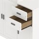 preview thumbnail 17 of 28, With Trundle Bed Wooden Twin Size Platform Bed with Storage Cabinet
