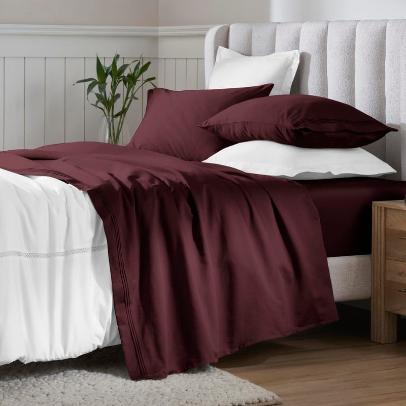 Superior Egyptian Cotton 650 Thread Count Deep Pocket Solid Sheet Set