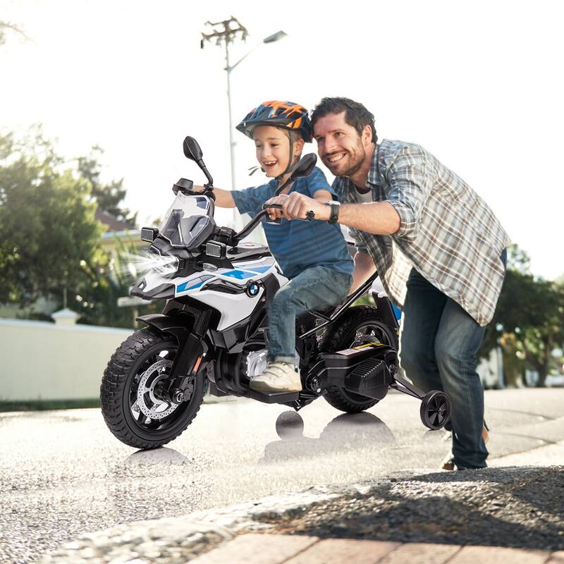 Electric Motorcycle, Licensed BMW 12V 7AH Police Motorcycle for Kids Best Gift