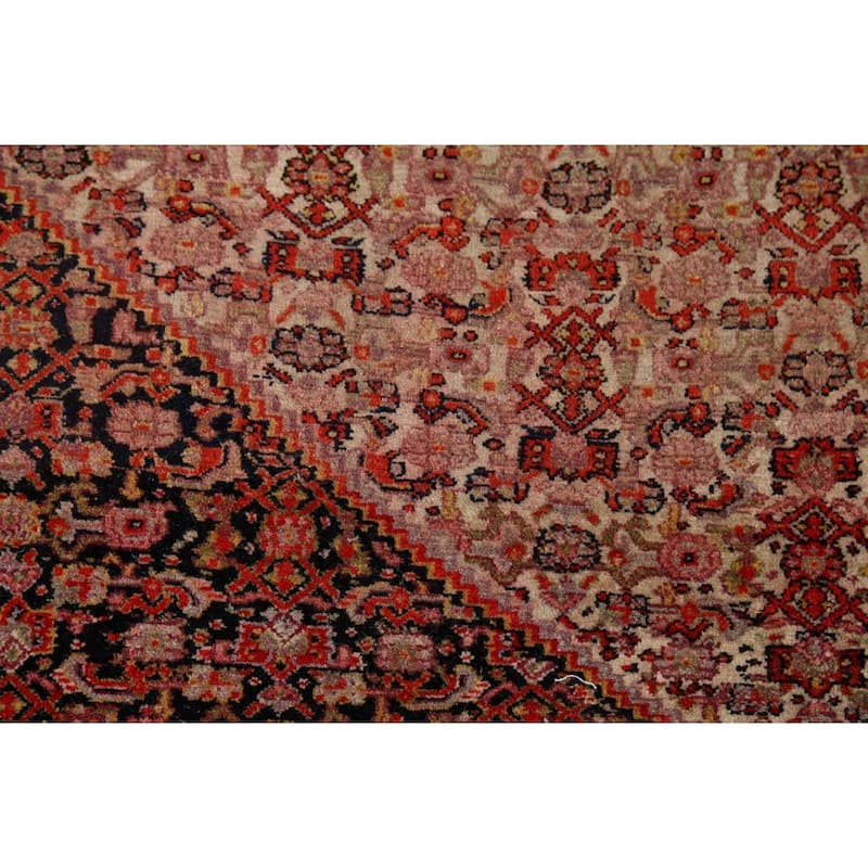 Vegetable Dye Senneh Haftrang Masterpiece Persian Antique Wool Carpet - 4'4"x 6'3"