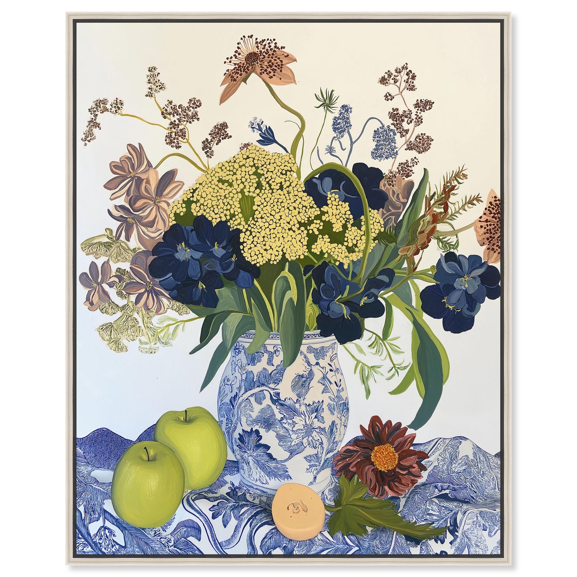 Flowers and Fruit Canvas by Art Remedy