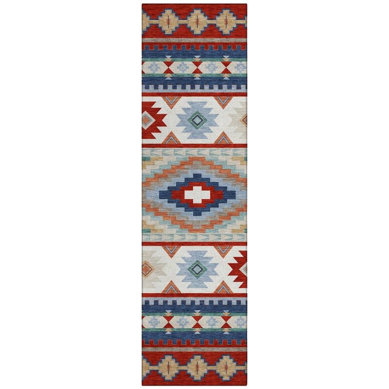 Machine Washable Indoor/ Outdoor Modern Ottawa Chantille Rug