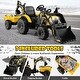 preview thumbnail 16 of 17, 12V 3 in 1 Kids Ride On Excavator with Shovel Bucket and Music - 96.5" x 25" x 33.5" (L x W x H)